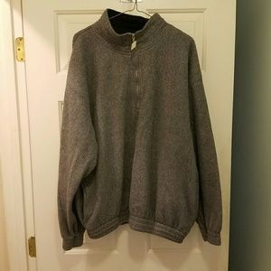 Gray Quarter Zip Pullover Fleece